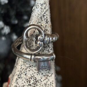 Vintage Avon Sterling Silver Key Ring Adjustable Size 7 From Spain